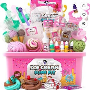 Ice Cream Slime Kit - Pink NEW